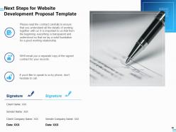Website development proposal template powerpoint presentation slides