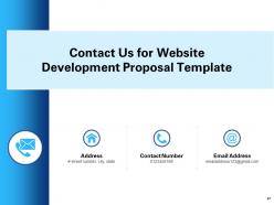 Website development proposal template powerpoint presentation slides