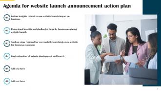 Website Launch Announcement Action Plan Powerpoint Presentation Slides Interactive Image