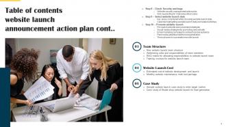 Website Launch Announcement Action Plan Powerpoint Presentation Slides Appealing Image