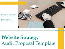 Website strategy audit proposal template powerpoint presentation slides