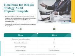 Website strategy audit proposal template powerpoint presentation slides