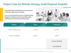 Website strategy audit proposal template powerpoint presentation slides