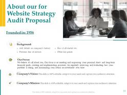 Website strategy audit proposal template powerpoint presentation slides