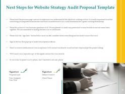 Website strategy audit proposal template powerpoint presentation slides