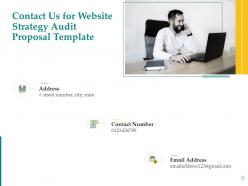 Website strategy audit proposal template powerpoint presentation slides