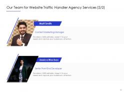 Website traffic handler agency proposal powerpoint presentation slides