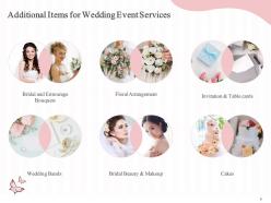 Wedding event planning proposal powerpoint presentation slides