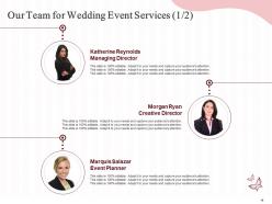 Wedding event planning proposal powerpoint presentation slides