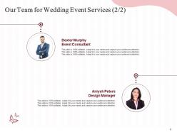 Wedding event planning proposal powerpoint presentation slides