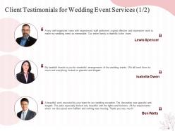 Wedding event planning proposal powerpoint presentation slides