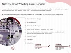 Wedding event planning proposal powerpoint presentation slides