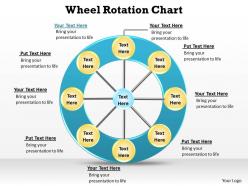 Wheel rotation chart hub and spoke 8 stages quadrants powerpoint diagram templates graphics 712