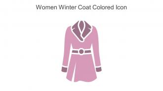 Women Winter Coat Colored Icon In Powerpoint Pptx Png And Editable Eps Format