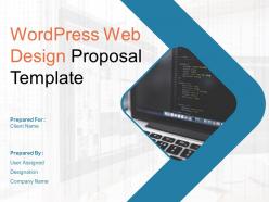 Wordpress Web Design Proposal Template Powerpoint Presentation Slides