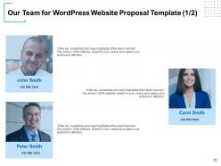 Wordpress website proposal template powerpoint presentation slides