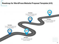 Wordpress website proposal template powerpoint presentation slides