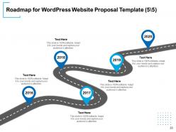 Wordpress website proposal template powerpoint presentation slides