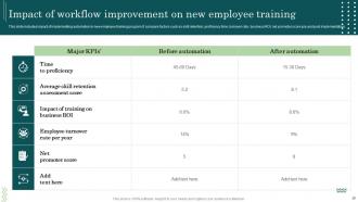 Workflow Automation Implementation In The Manufacturing Industry Powerpoint Presentation Slides