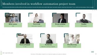 Workflow Automation Implementation In The Manufacturing Industry Powerpoint Presentation Slides