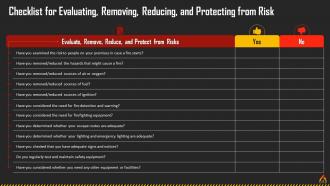 Workplace Fire Detection And Risk Assessment Approach Training Ppt Template Adaptable