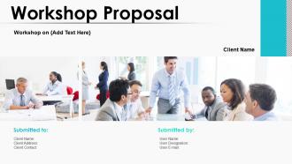 Workshop proposal powerpoint presentation slides