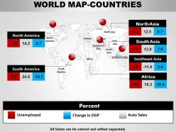 World continents powerpoint map 1314