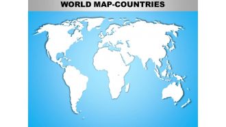 World continents powerpoint maps