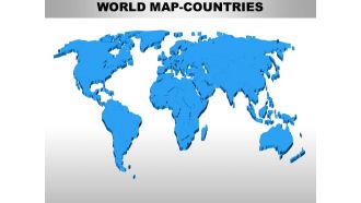 World continents powerpoint maps