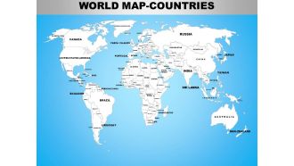 World continents powerpoint maps