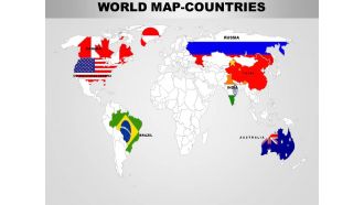 World continents powerpoint maps