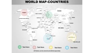 World continents powerpoint maps