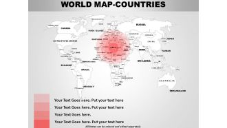 World continents powerpoint maps