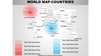 World continents powerpoint maps