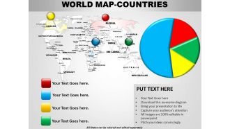 World continents powerpoint maps