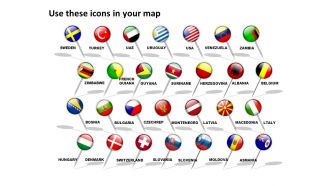 World continents powerpoint maps