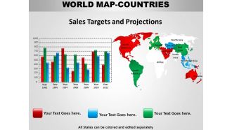 World continents powerpoint maps