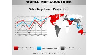 World continents powerpoint maps