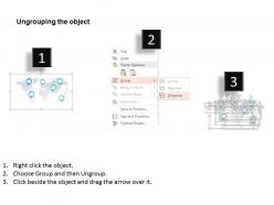 World map with networking marketing channels ppt presentation slides