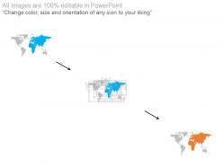 World map with percentage analysis powerpoint slides