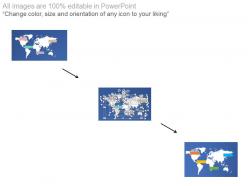 World map with tags for global business strategy powerpoint slides