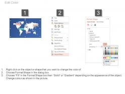 World map with tags for global business strategy powerpoint slides