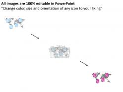 World map with tags for global information ppt presentation slides