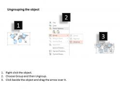 World map with tags for global information ppt presentation slides