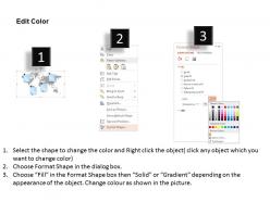 World map with tags for global information ppt presentation slides