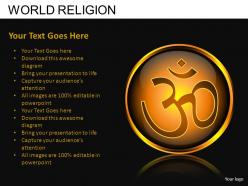 World religion powerpoint presentation slides db