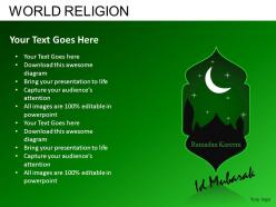 World religion powerpoint presentation slides db