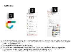 Wr five connected arrows with icons flat powerpoint design