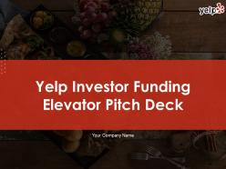 Yelp investor funding elevator pitch deck ppt template