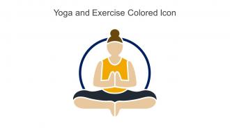 Yoga And Exercise Colored Icon In Powerpoint Pptx Png And Editable Eps Format